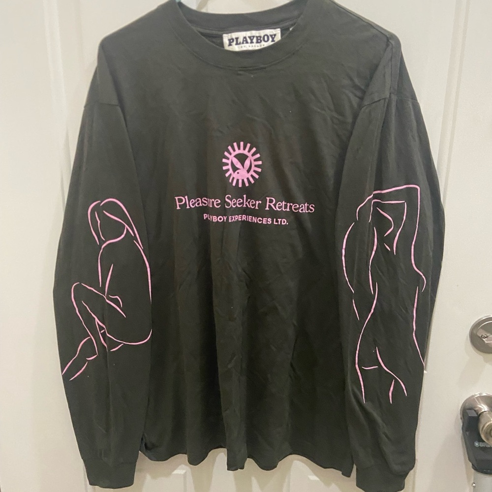 Long sleeve playboy shirt.
